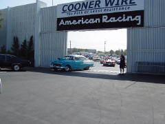 John pulling into the staging area