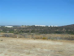 Overlooking the track