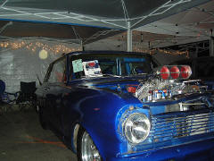 Magazine article up on the windshield